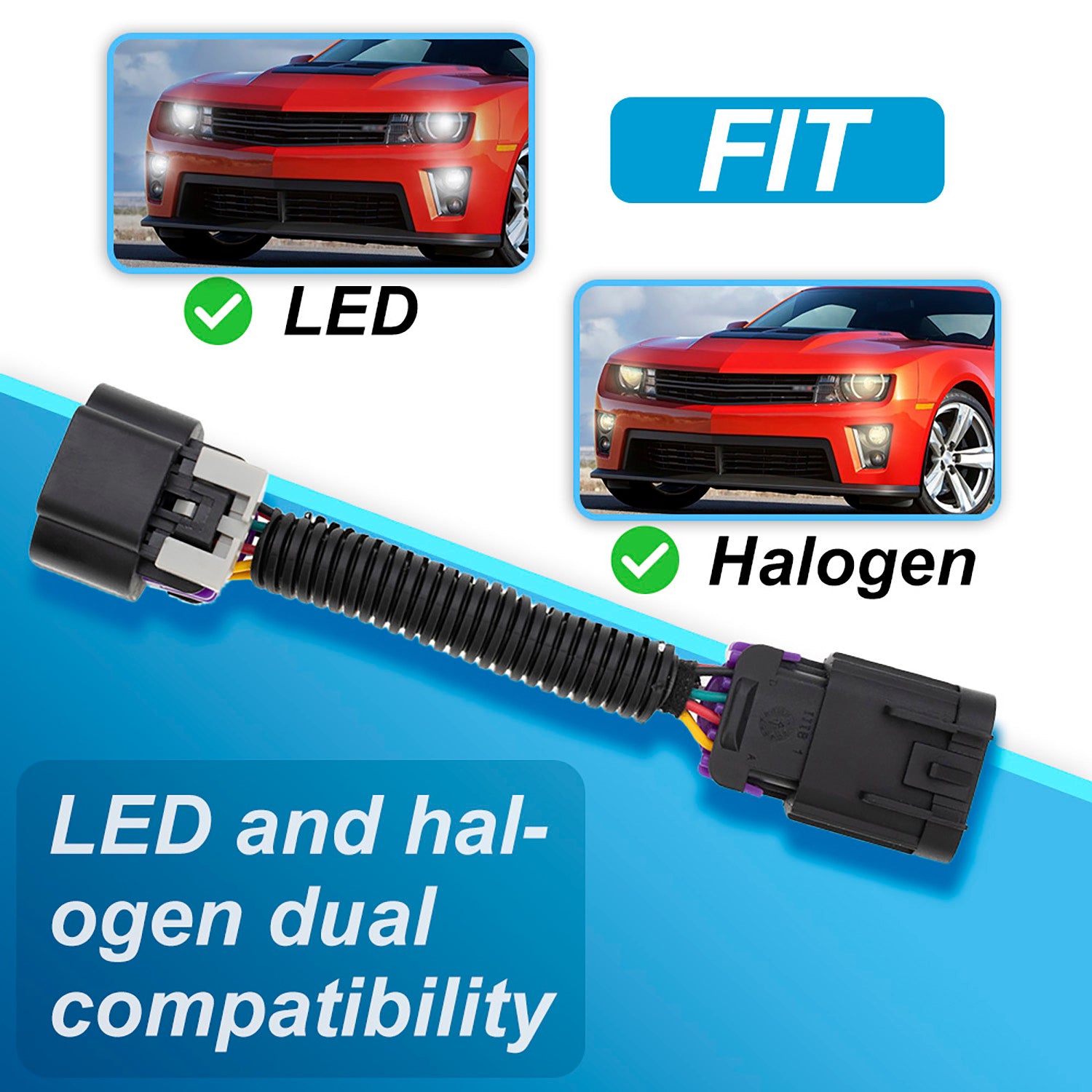 DRL-Kabelbaum für immer eingeschaltetes Tagfahrlicht-Adapter-Kit für Chevrolet Camaro ZL1 2012 2013 2014 2015 DRL-Jumper-Steuerung DRL-Nebelscheinwerfer nachts eingeschaltet, wenn Scheinwerfer eingeschaltet sind