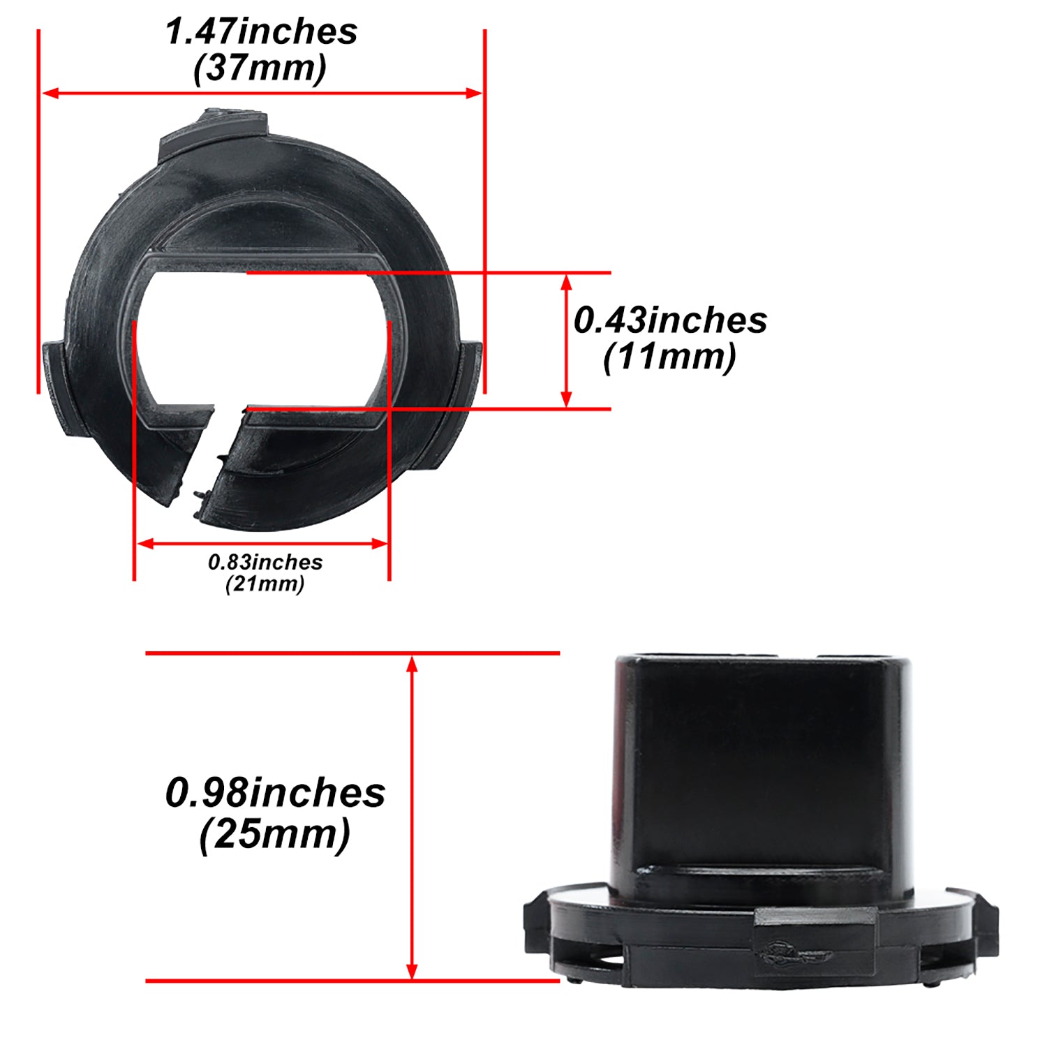 H7 HID Headlight Bulb Retainers For 2008-2012 Ford Kuga - NS Auto Lighting
