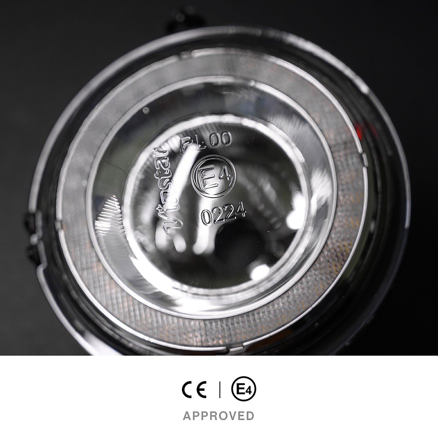 Clear Lens LED Halo Fog Light Assembly For 2007-2014 Mini Cooper, etc. - NS Auto Lighting