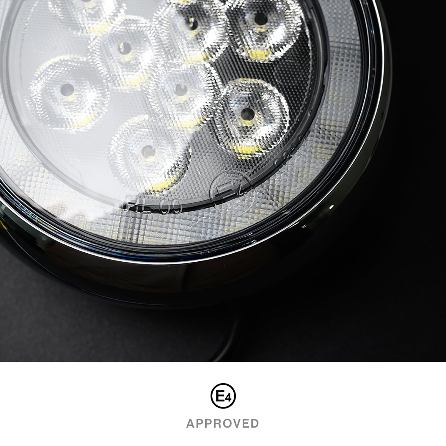 Chromed Finish LED Halo Rally Driving Lights For 2017-2022 Mini Countryman F60 - NS Auto Lighting