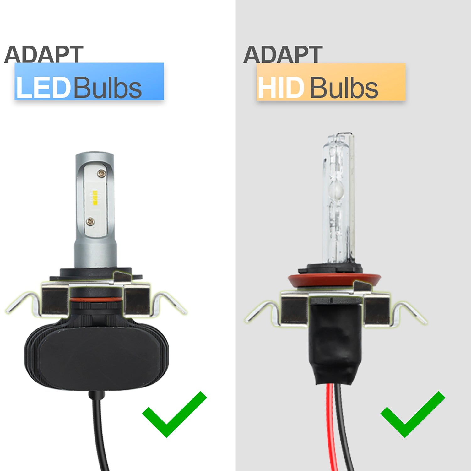 H7 LED HID Headlight Bulb Retainers For VW Passat B5.5, etc. - NS Auto Lighting