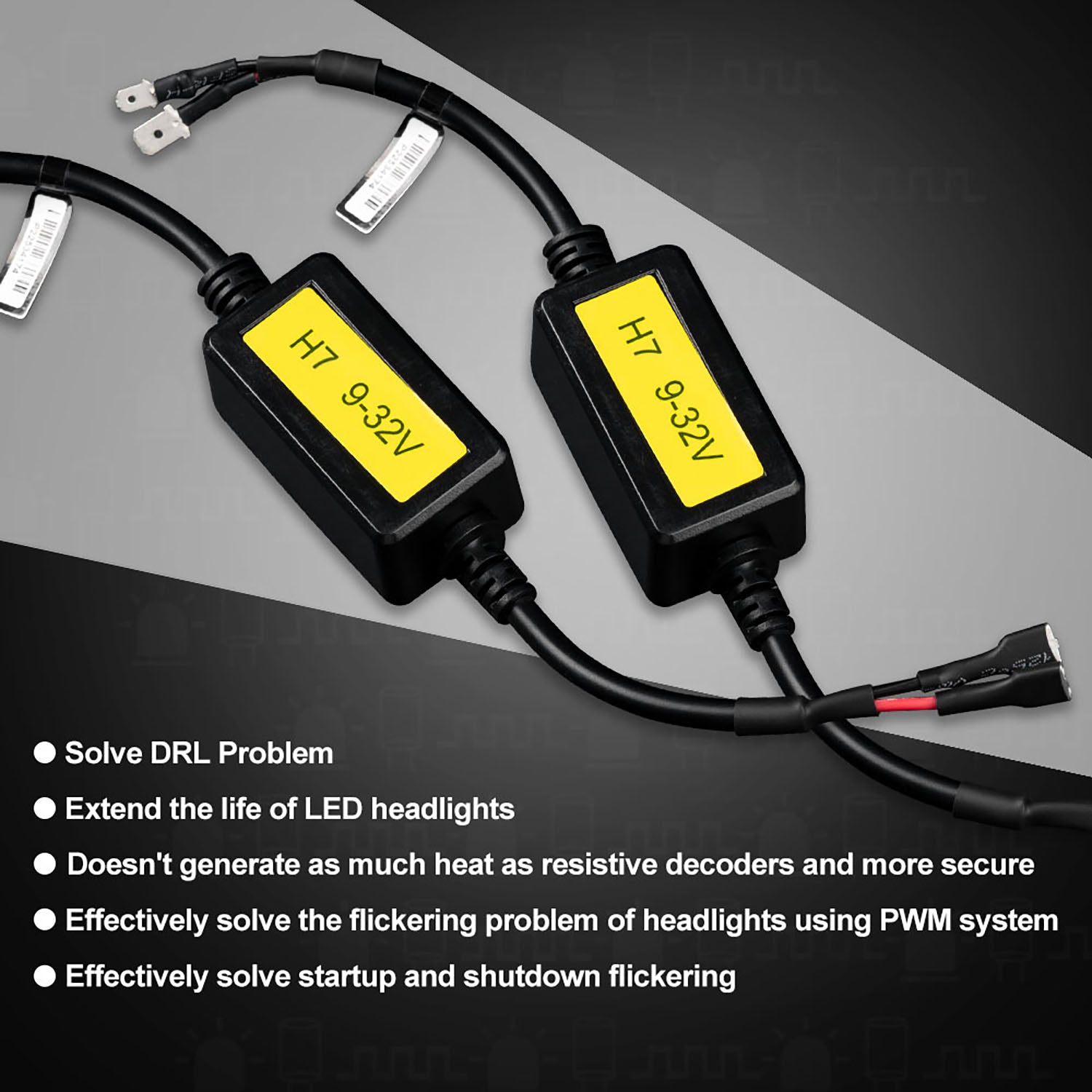 Décodeurs de condensateurs de phares LED H7 CANBUS