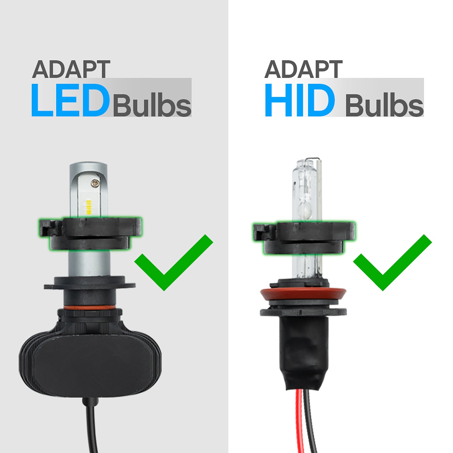 H7 LED HID Headlight Bulb Retainers For VW Passat B6, Renault Megane IV, etc. - NS Auto Lighting