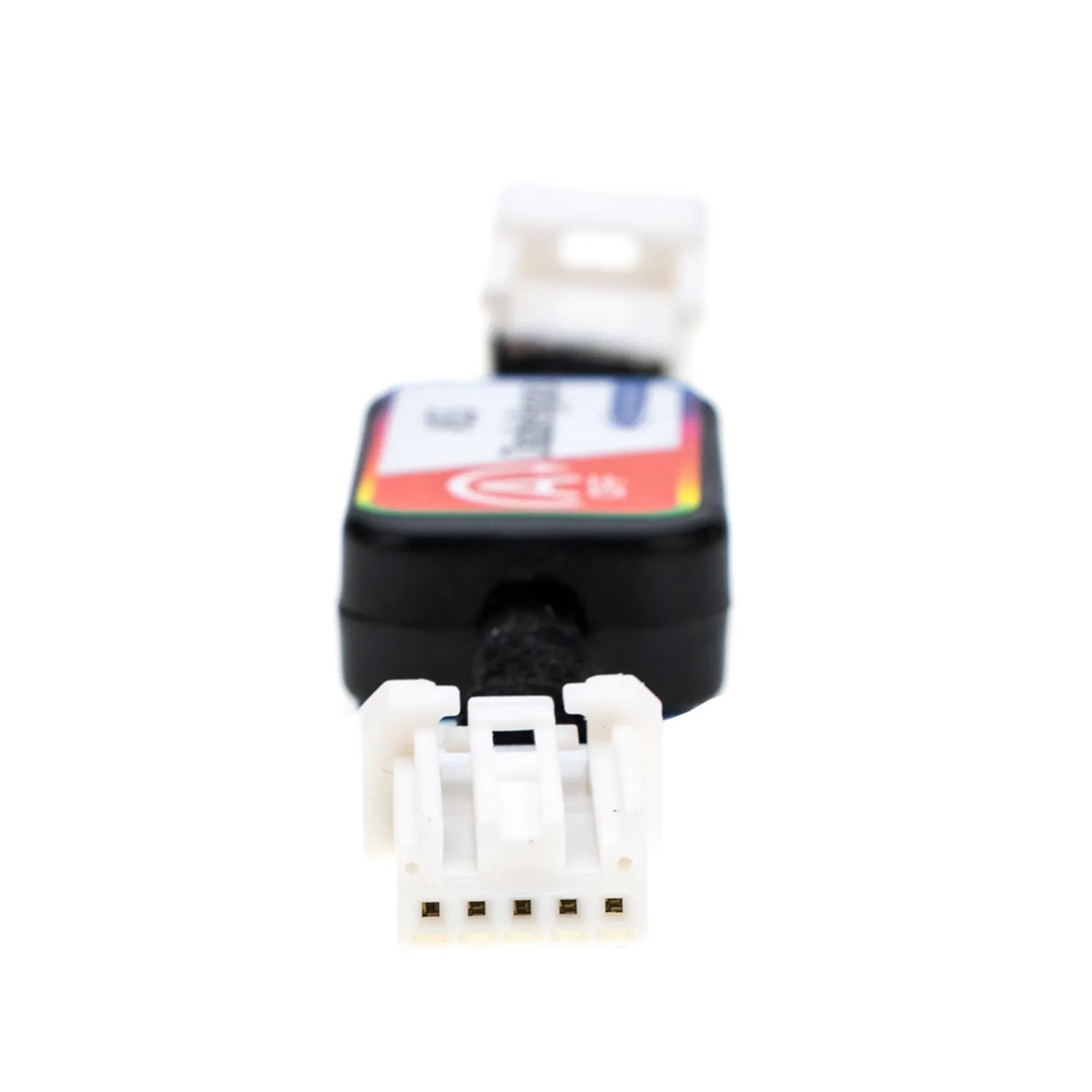 A black ASS Disable Bypass device, white connectors,