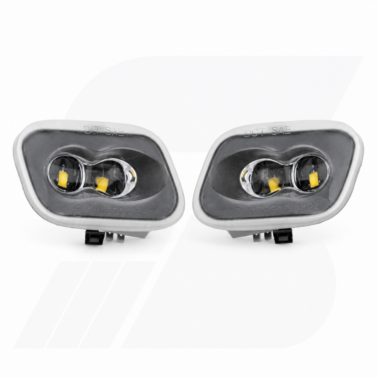 Rétroviseur latéral à LED à lentille transparente avec clignotants et feux de flaque d'eau pour Dodge Ram 2009-2023