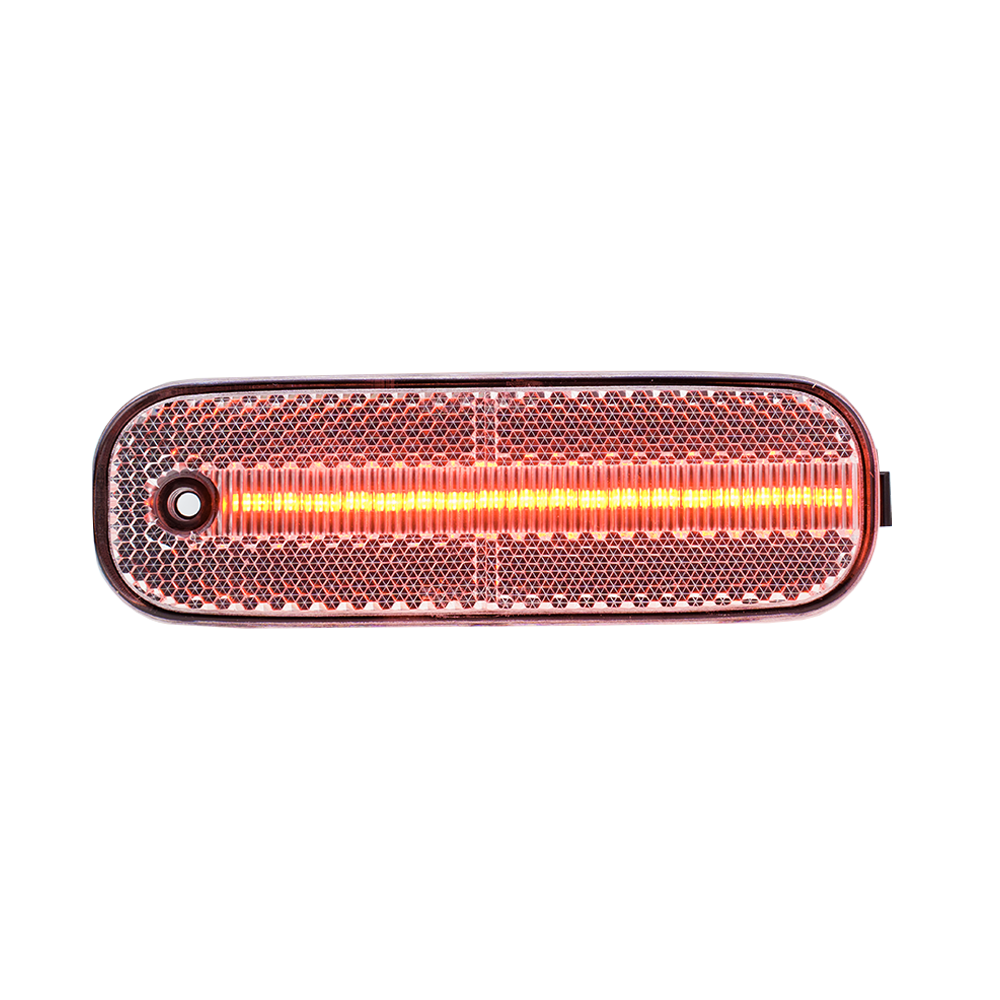 LED-Seitenmarkierungsleuchten mit getönter Linse und bernsteinfarbenem Glas für Dodge Ram usw. von 1972–1993.