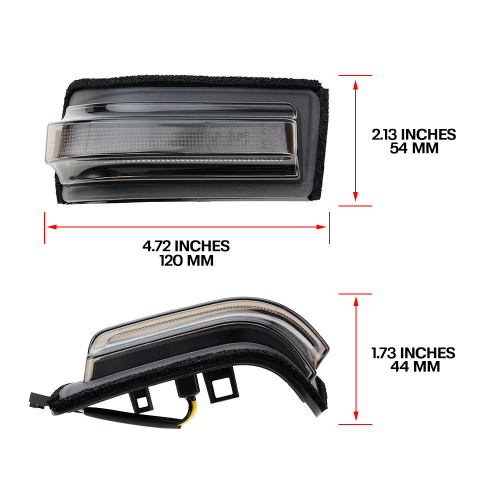 Feu stop arrière à LED double en forme de C à lentille fumée pour Toyota Tacoma 1995-2015
