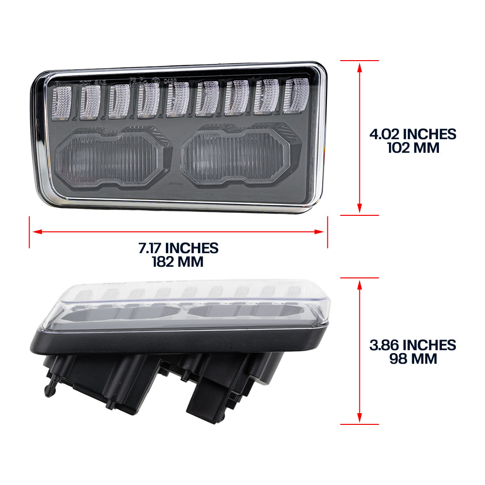 Feux clignotants avant dynamiques à LED à lentille fumée pour Hummer H3 2006-2010, etc.