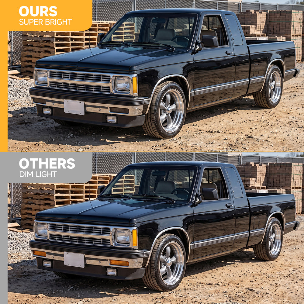 Smoke Lens Front Corner Ligh Housingt For 82-93 Chevry S-10/82-90 GMC S-15
