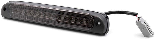 Led Third Brake Light Replacement for 1999-2016 Ford F250 F350 Super Duty 95-03 Ranger Red LED Strobe Rear 3rd Brake Center High Mount Stop Lamp + White Cargo Light Kit Euro Smoked Lens - NS Auto Lighting