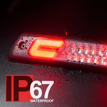 Red Lens Double C-Shaped LED Third Brake Light For 2009-2014 Ford  F-150 - NS Auto Lighting