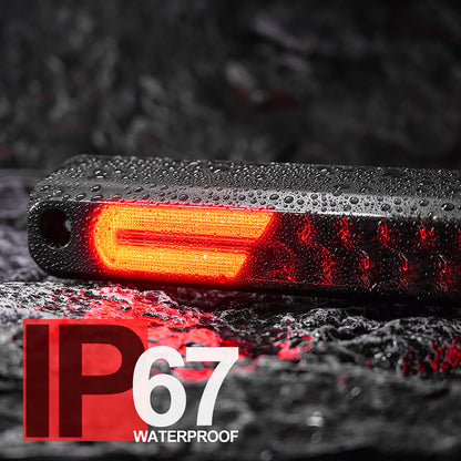 Smoked Lens Double C-Shaped LED Third Brake Light For 1994-2000  Chevrolet GMC Sierra C/K Series - NS Auto Lighting