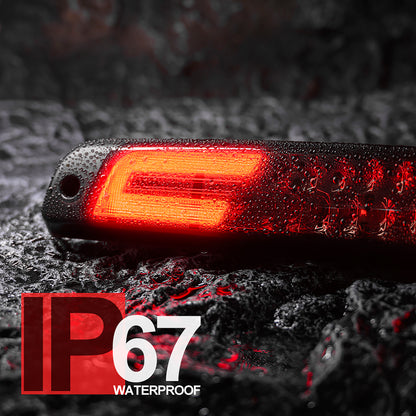 Smoked Lens Double C-Shaped LED Third Brake Light For 1994-2002  Dodge Ram - NS Auto Lighting