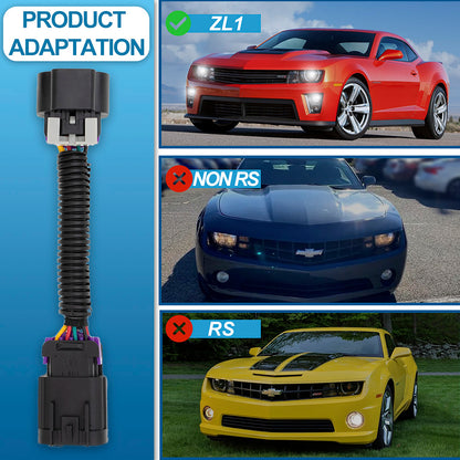 DRL Always on Harness Daytime Running Light Adapter Kit for Chevrolet Camaro ZL1 2012 2013 2014 2015 DRL Jumper Control DRL Fog Lamp on at Night When Headlight on