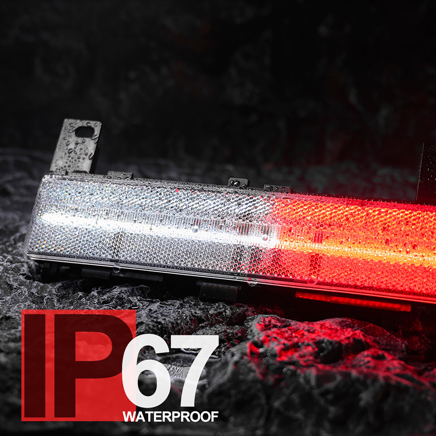 Clear Lens LED Rear Side Marker Lights For 1988-1996 Chevrolet Corvette C4 - NS Auto Lighting