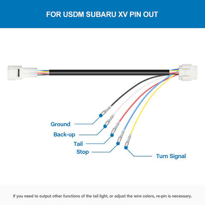 4th Brake Rear Fog Light Plug and Play Wiring Harness For Subaru XV Crosstrek, etc. - NS Auto Lighting