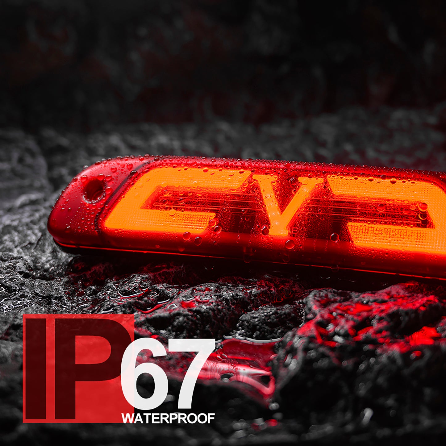 Red Lens Double C-Shaped LED Third Brake Light For 1995-2015 Toyota Tacoma - NS Auto Lighting