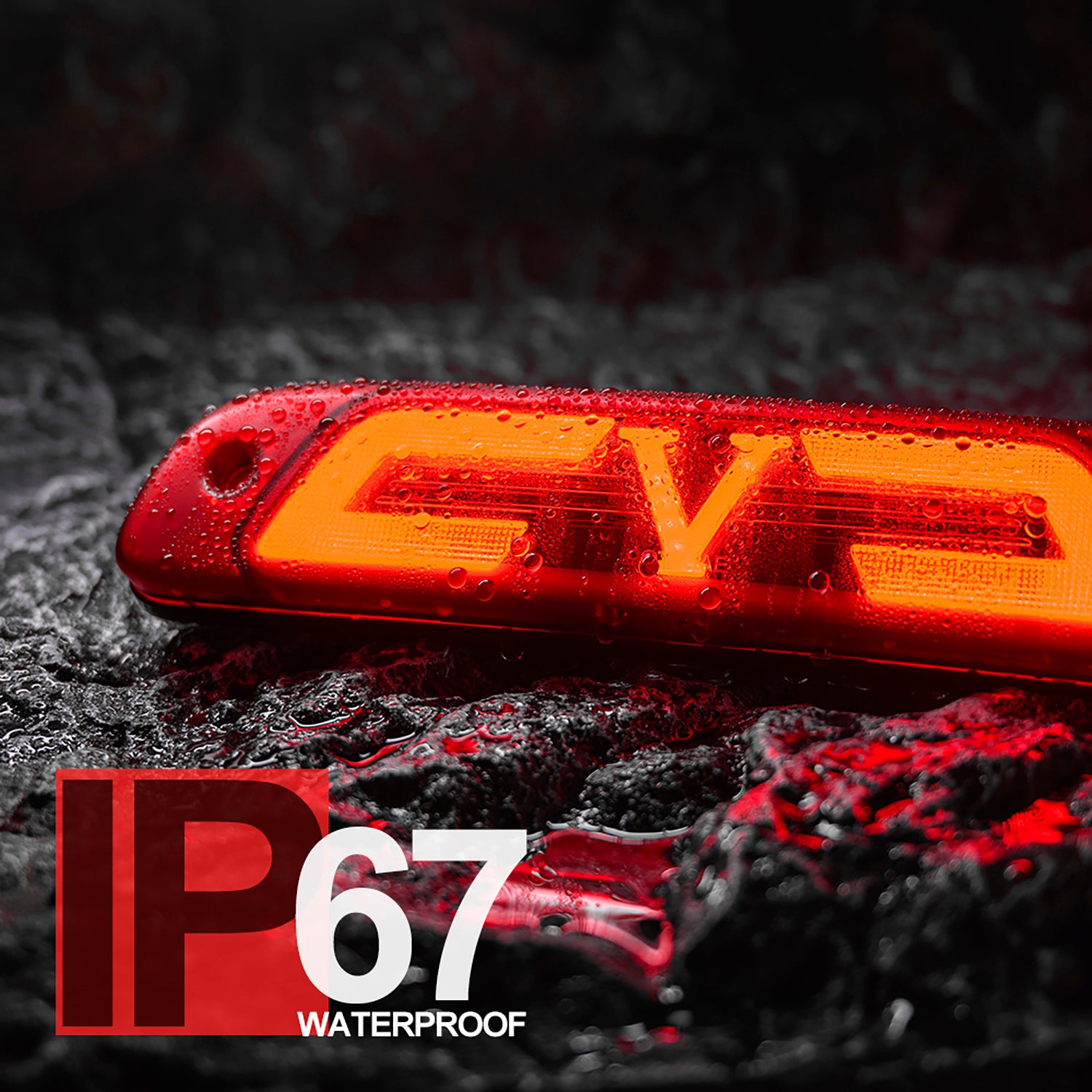 Red Lens Double C-Shaped LED Third Brake Light For 1995-2015 Toyota Tacoma - NS Auto Lighting