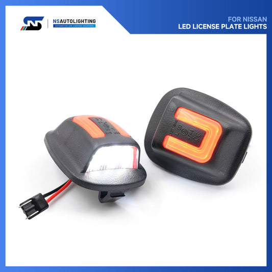 OLED U-Shaped License Plate Lights For 1998-2004 Nissan Frontier, etc. - NS Auto Lighting