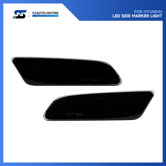 Smoked Lens LED Front Bumper Side Marker Lights For 2020+ Hyundai Sonata - NS Auto Lighting