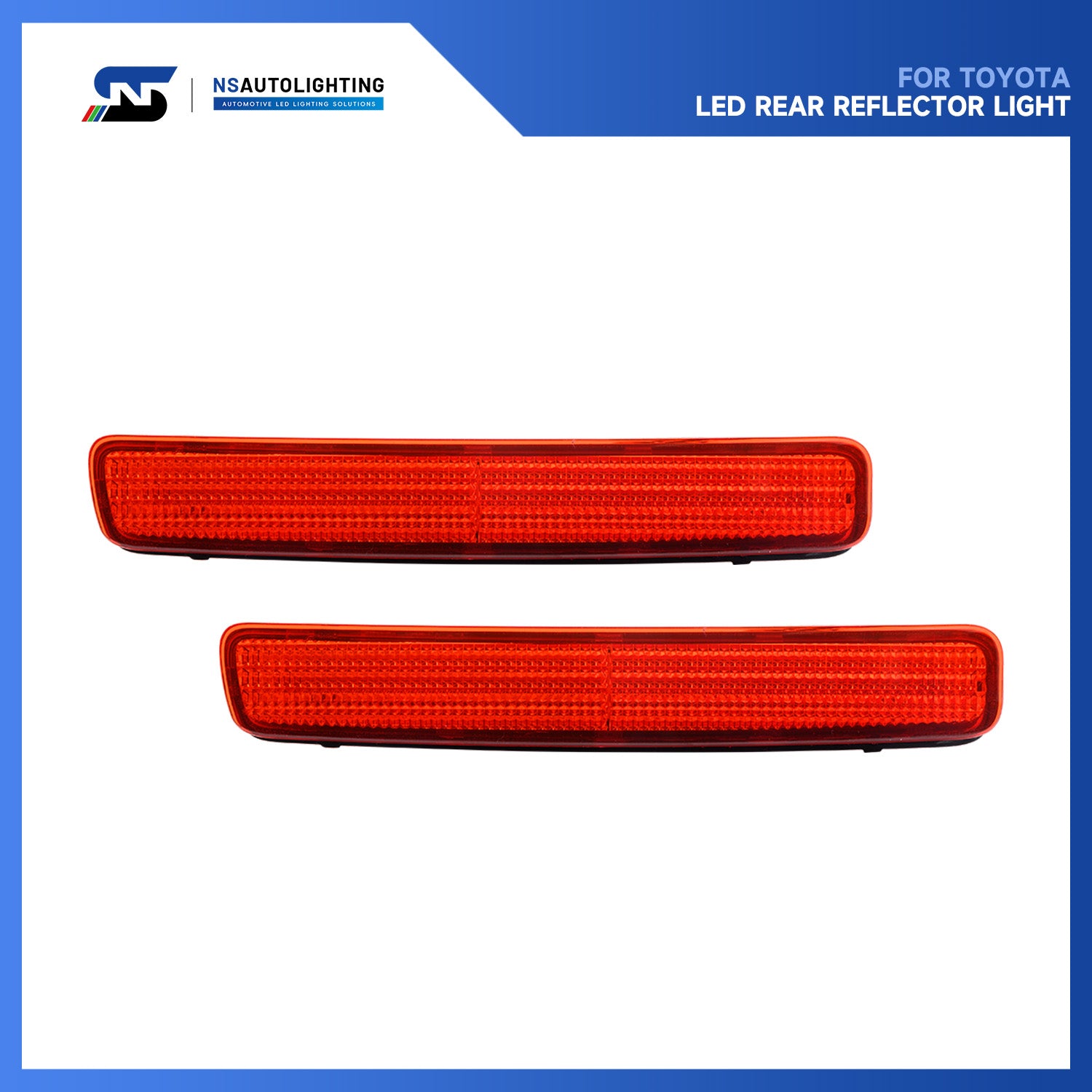 Red Lens LED Rear Bumper Reflector Lights For 2023+ Toyota GR Corolla, etc. - NS Auto Lighting