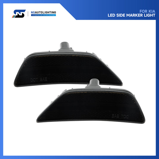 Smoked Lens LED Front Bumper Side Marker Lights For 2021+ Kia K5 - NS Auto Lighting