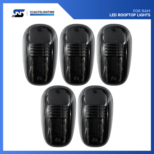 Smoked Lens OEM Fit Cab Roof Light Housings For 2003-2018 Dodge Ram, etc. - NS Auto Lighting