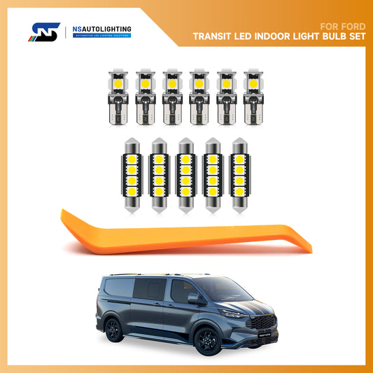 Kit d&#39;éclairage intérieur à LED pour fourgonnette double cabine Ford Transit Custom DCiV 2012-2023