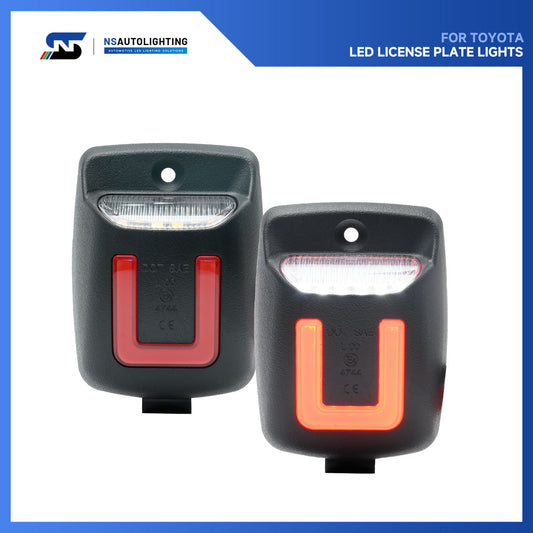 OLED U-Shaped License Plate Lights For 2005-2015 Toyota Tacoma, etc. - NS Auto Lighting