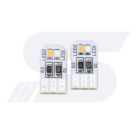 2PCS LED AUDI Interior Ambient AC&Radio Trim Surround Light Replacement Circuit Boards