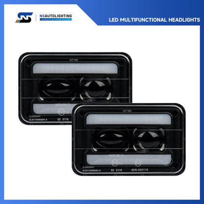 4x6 H4656 Switchback-LED-Scheinwerfer für Volvo, Dodge, Ford usw.