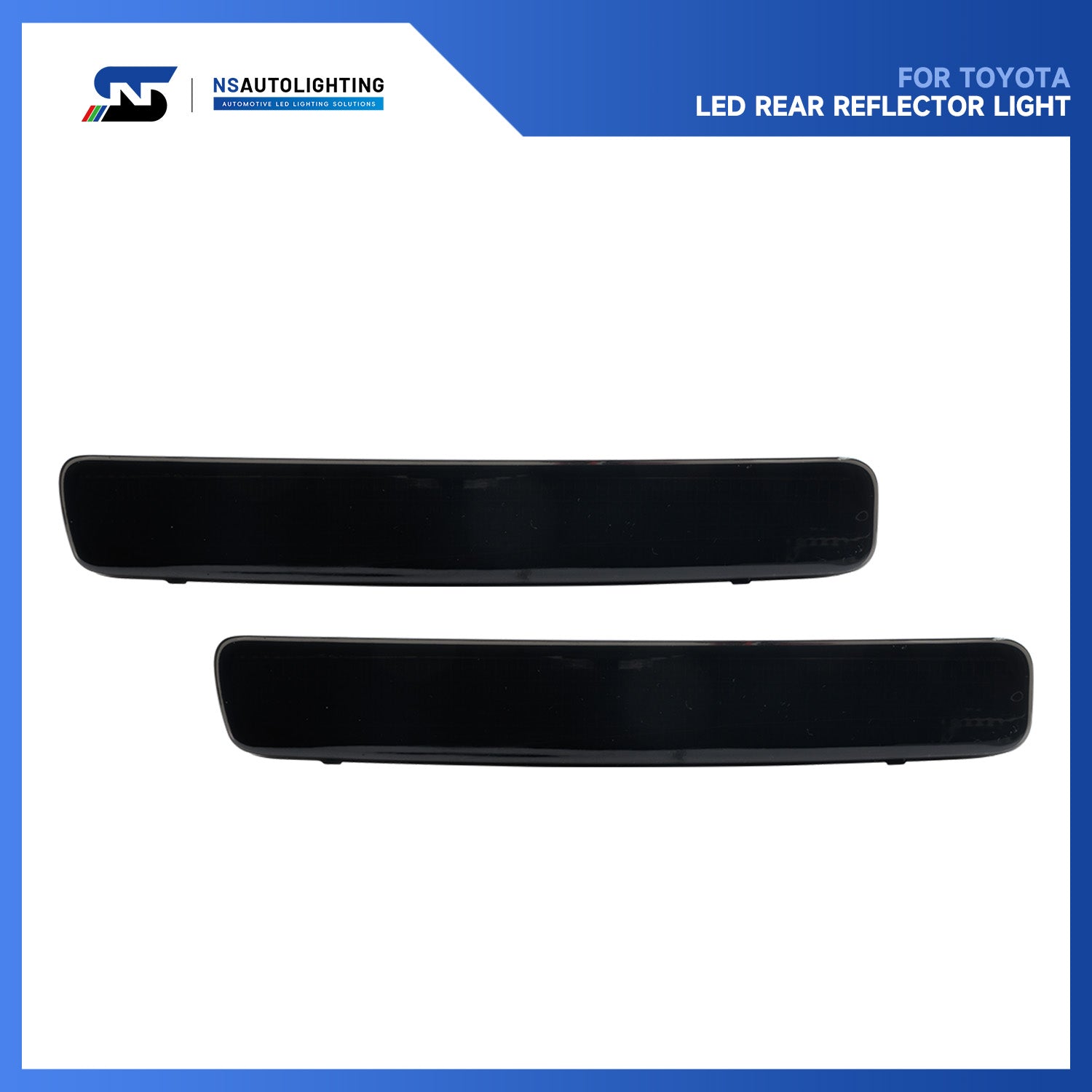 Smoked Lens LED Rear Bumper Reflector Lights For 2023+ Toyota GR Corolla, etc. - NS Auto Lighting