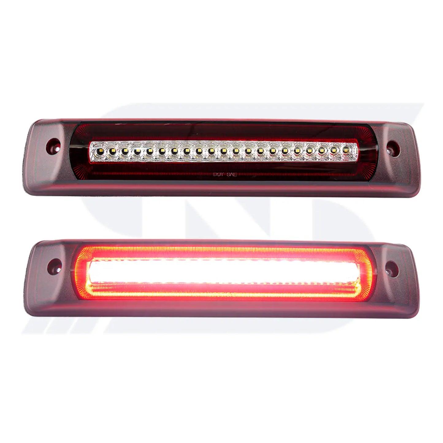 Troisième feu stop stroboscopique à LED de style F1 à lentille fumée pour Chevrolet Colorado, GMC Canyon 2015-2022