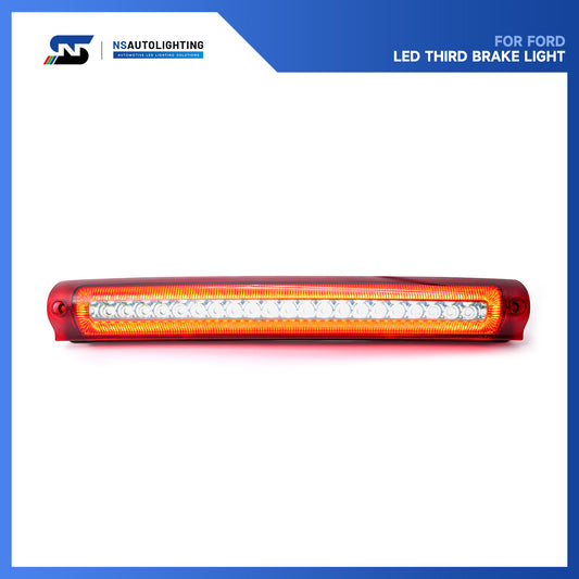 Red Lens F1 Style Strobe LED Third Brake Light For 1997-2003 Ford F150, etc. - NS Auto Lighting