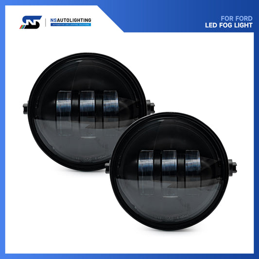 White LED Front Bumper Fog Light Assembly For 2006-2014 Ford F-150, etc. - NS Auto Lighting