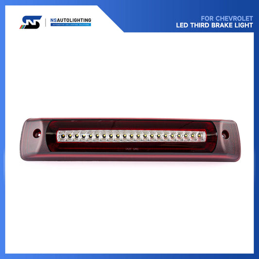 Red Lens F1 Style Strobe LED Third Brake Light For 2015-2022 Chevrolet Colorado, GMC Canyon - NS Auto Lighting