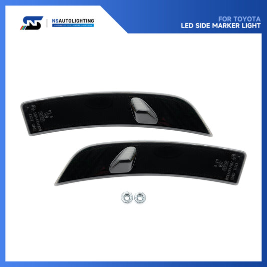 JDM Style Smoked Lens Amber LED Front Bumper Side Marker Lights For 2022+ Toyota GR86 - NS Auto Lighting