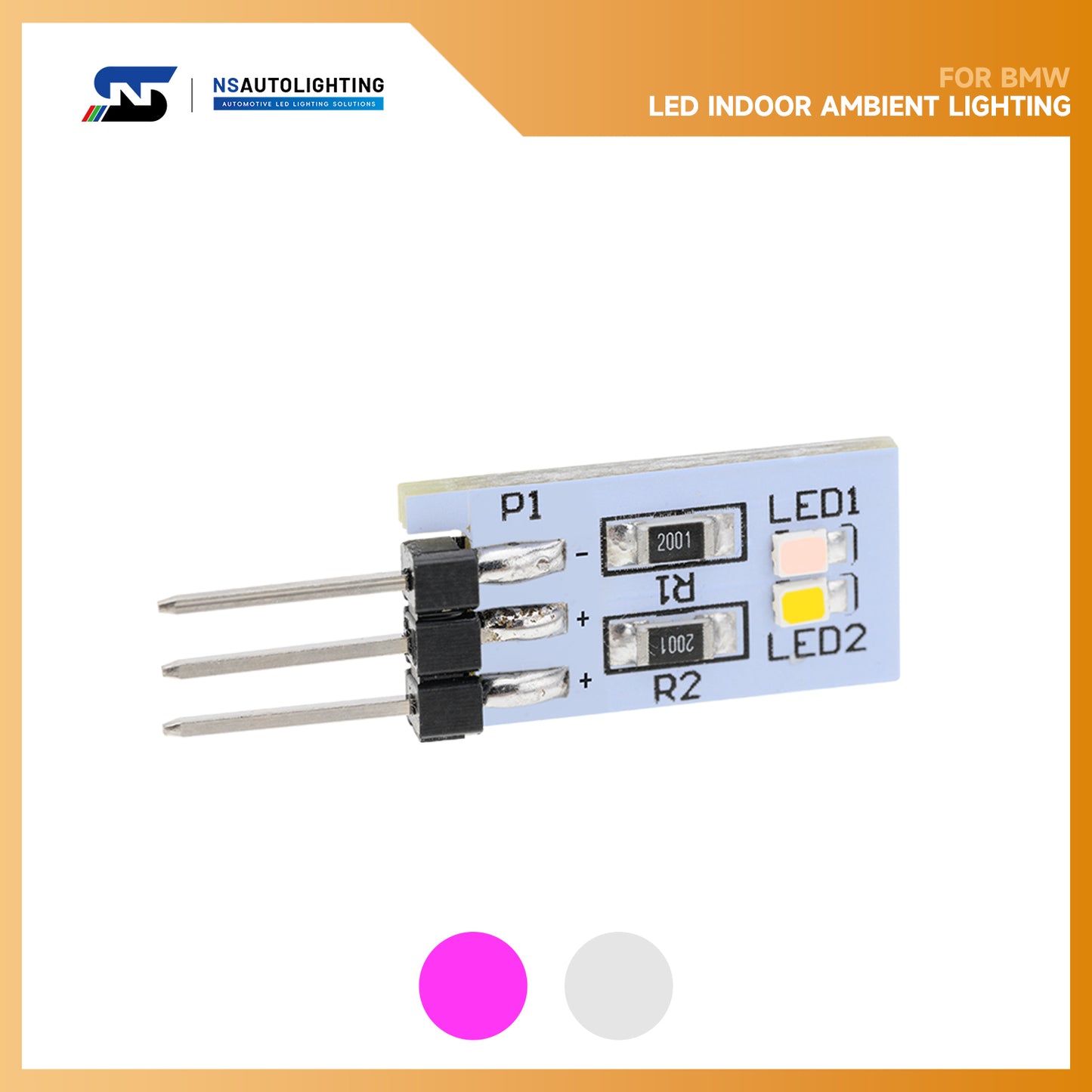 Lot de 4 ou 10 modules d'éclairage ambiant LED pour panneau de porte intérieur de BMW