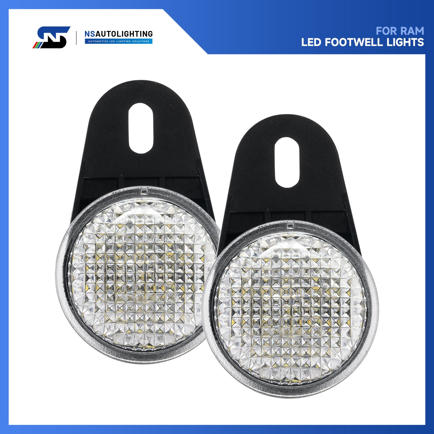 6000K Xenon White LED Footwell Lamp For Dodge Ram, Jeep Wrangler, etc. - NS Auto Lighting