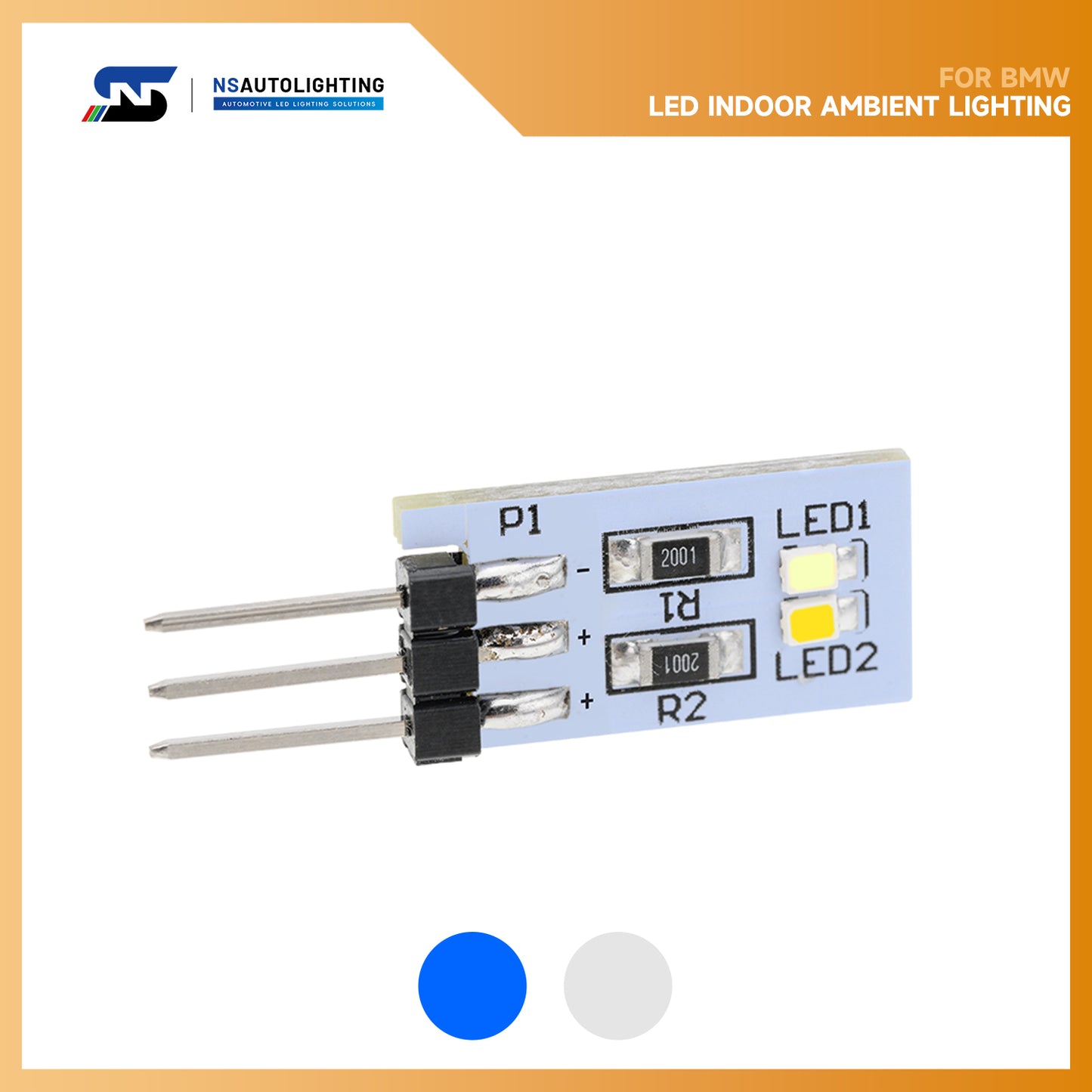 Lot de 4 ou 10 modules d'éclairage ambiant LED pour panneau de porte intérieur de BMW