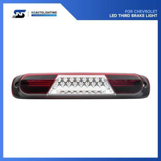 Red Lens Double C-Shaped LED Third Brake Light For 1999-2007 Chevrolet Silverado, GMC Sierra - NS Auto Lighting