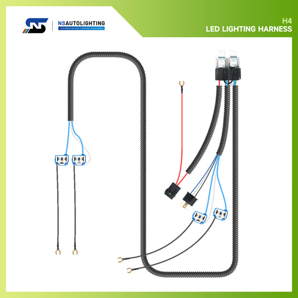 H4 H5006 H5001 H4656 H4651 Headlight Relay Wiring Harness Kit – NS Auto