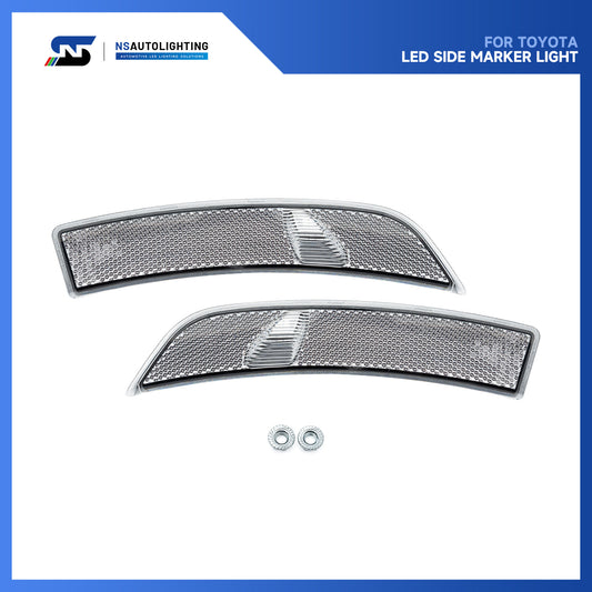 JDM Style Clear Lens Amber LED Front Bumper Side Marker Lights For 2022+ Toyota GR86 - NS Auto Lighting