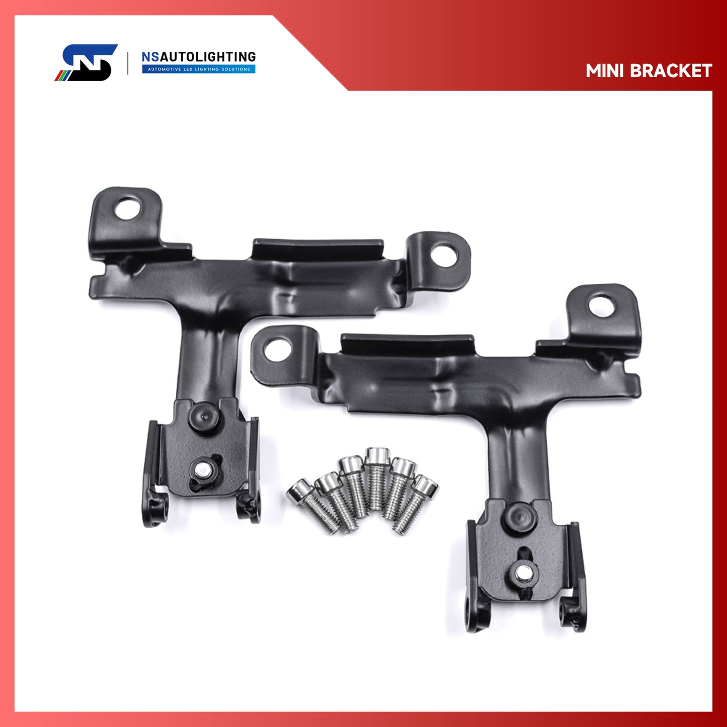 Front Grille Mount Rally Driving Light Bracket Kit For Mini Cooper F55 F56 F57 - NS Auto Lighting