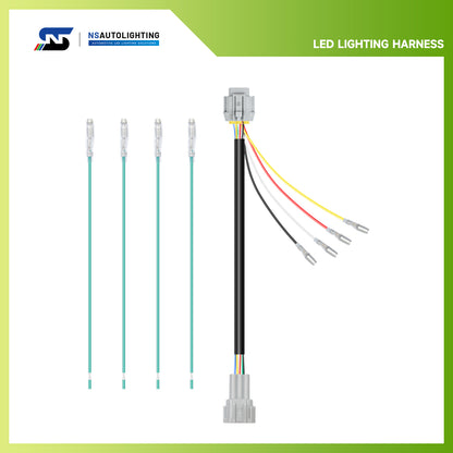 4th Brake Rear Fog Light Plug and Play Wiring Harness For 2009-2020 Nissan 370Z