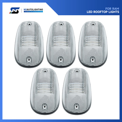 Clear Lens OEM Fit Cab Roof Light Housings For 2003-2018 Dodge Ram, etc. - NS Auto Lighting