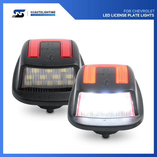 OLED U-Shaped License Plate Lights For 1988-2000 Chevrolet GMC C/K Series, etc. - NS Auto Lighting