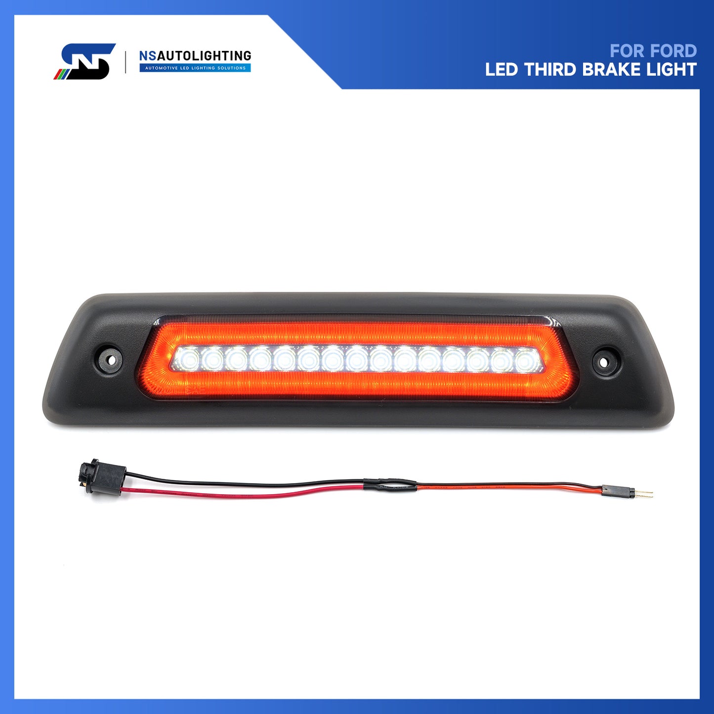Smoked Lens LED Third Brake Light For 2009-2014 Ford F-150 SVT Raptor - NS Auto Lighting