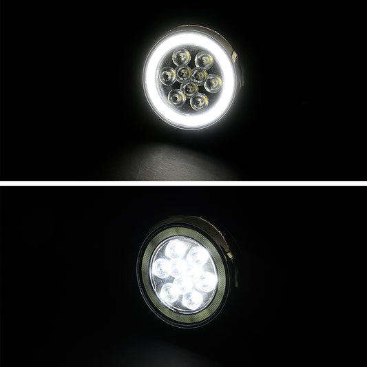 Black Finish LED Halo Rally Driving Lights For Mini R60 R61 - NS Auto Lighting