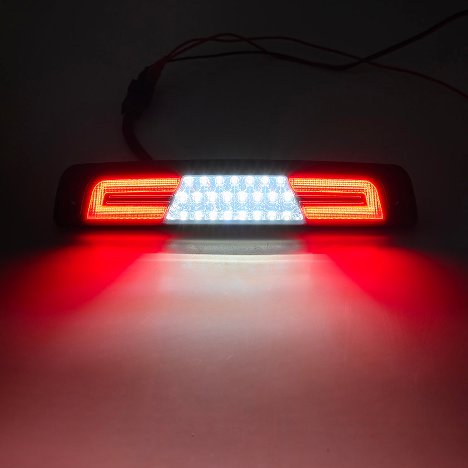 Smoked Lens Double C-Shaped LED Third Brake Light For 1994-2002  Dodge Ram - NS Auto Lighting